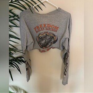 SOLD‼️ Harley Davidson Reworked Crop Top